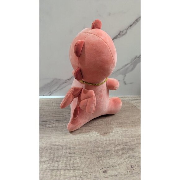 Adorable Pink Plush Dinosaur Toy 10" By Amuse Anime Doll Line - Picture 3 of 8